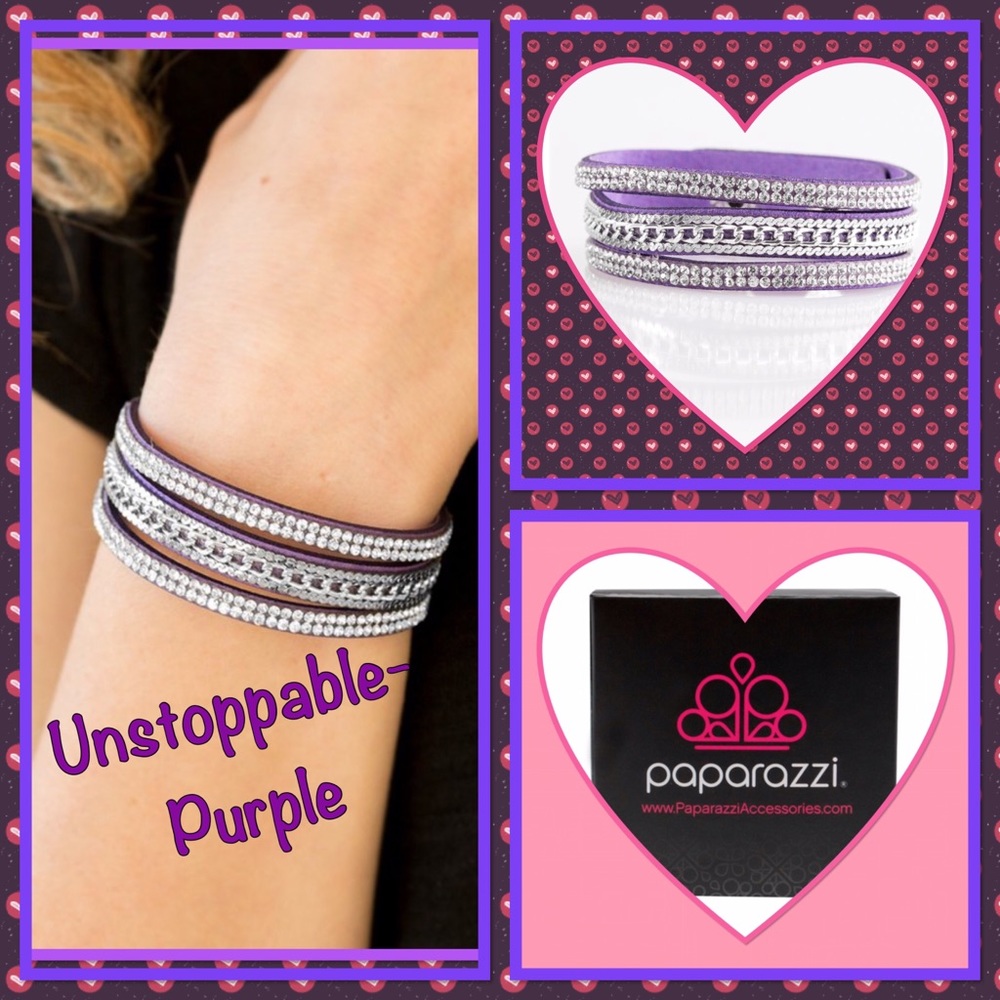 🎆New🎆 Unstoppable - Purple Bracelet 🎆